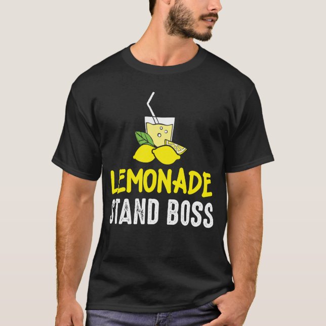 Camiseta Negócio engraçado do suco de limão do chefe do (Frente)