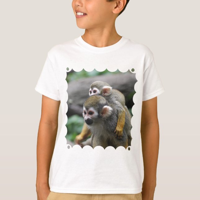 Camiseta Negócio familiar do macaco de esquilo (Frente)