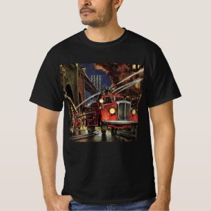 Camiseta Negócios Antigos, Bombeiros Caminhões de Bombeiros