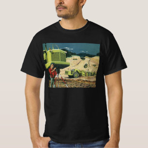 Camiseta Negócios Antigos, Canteiro de Obras com Topógrafo