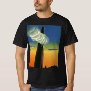 Camiseta Negócios Vintage, Fábrica de Apito a Vapor ao Nasc