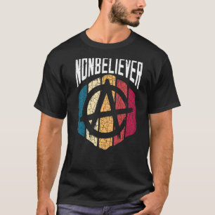Camiseta Negra Agnóstico Antireligioso Incrível