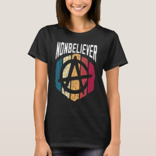 Camiseta Negra Agnóstico Antireligioso Incrível