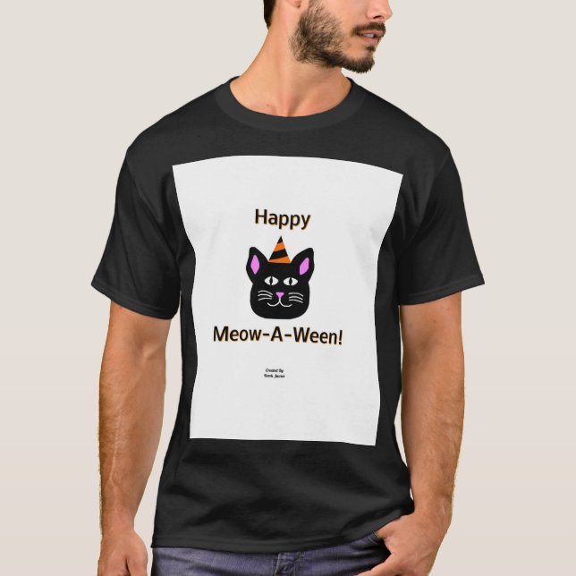 Camiseta Negra Básica Masculina-A-Ween (Frente)