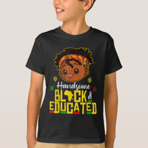 Camiseta Negra História Mês Africanos Meninos Afro-American