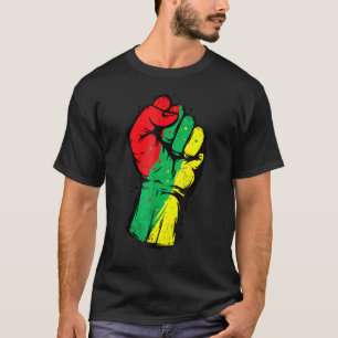 Camiseta Negra História Mês Pinto Poder Negro Homens