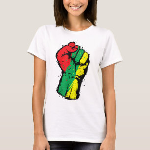 Camiseta Negra História Mês Pinto Poder Negro Mulheres Home