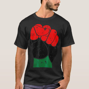 Camiseta Negra História Vermelha Preta e Orgulho Verde