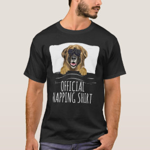 Camiseta Negra Máscara de Sono Leonberger Oficial