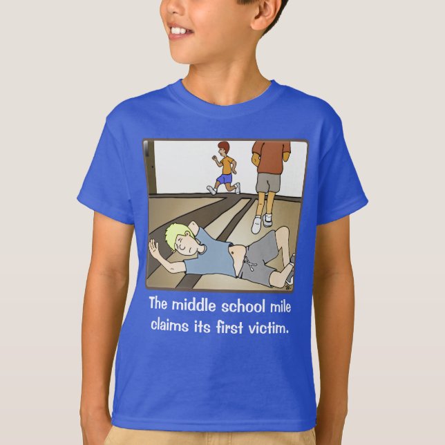 Camiseta Negra Masculina do Meio Escolar (Frente)