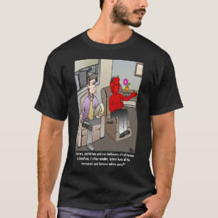 Camiseta Negra Masculina Psiquiatra do Diabo