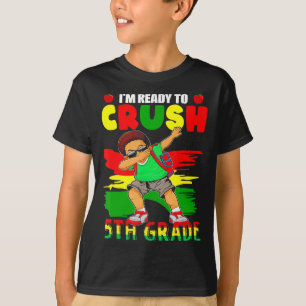 Camiseta Negra Negra Negra Nadando de Volta à Escola