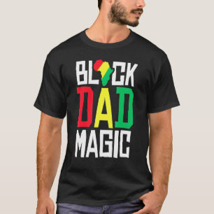Camiseta Negra Pai Mágica, Negra Preta do Orgulho Americano