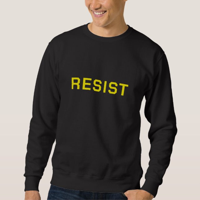 Camiseta Negra Resistente a Protesto (Frente)