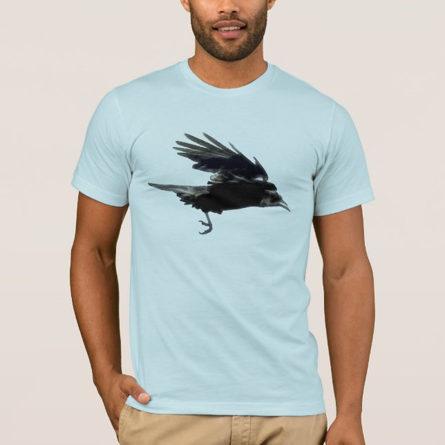 Camiseta Negra Voadora (Raven) (Frente)