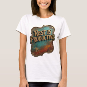 Camiseta Negrito Dourado IMPRODUTIVO É RESTO Impressão