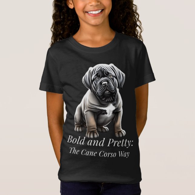 Camiseta Negrito e bonito: o modo Cane Corso (Frente)