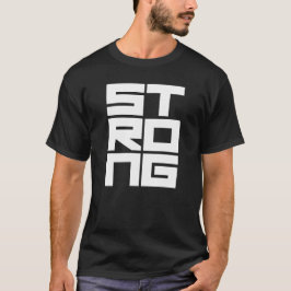 Camiseta negrito texto tipográfico Forte