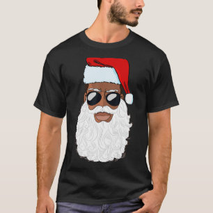 Camiseta Negro Acredita Papai Noel Papais noeis Afro-Americ