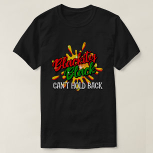 Camiseta NEGRO NEGRO NÃO CONSEGUE SEGURAR O MÊS Histórico N