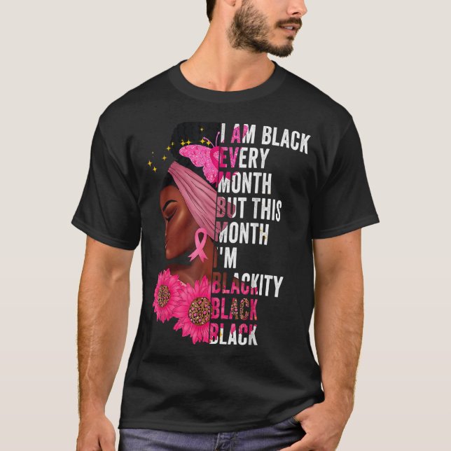 Camiseta Negro Negro Negro a cada mês História Negra BHM Af (Frente)
