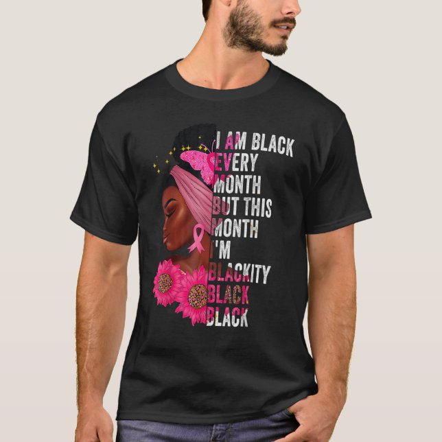 Camiseta Negro Negro Negro a cada mês História Negra BHM Af (Frente)
