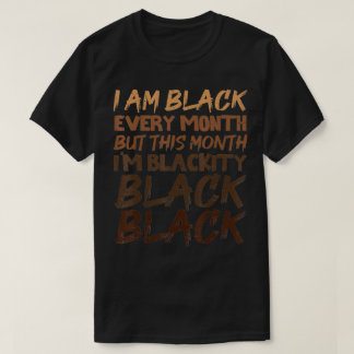 Camiseta Negro Negro Negro a cada mês História Preta BHM
