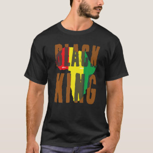 Camiseta Negro Rei Negro História Orgulhosa Afro-Americana
