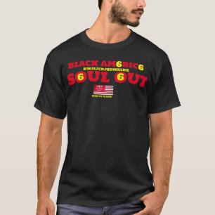 Camiseta NEGRO UMA ALMA FORA Básica T-Shirt Escura