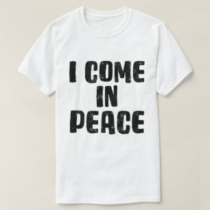 Camiseta NEGRO, venho em paz, sou a Corda Engraçada da Paz