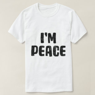 Camiseta NEGRO, venho em paz, sou a Corda Engraçada da Paz