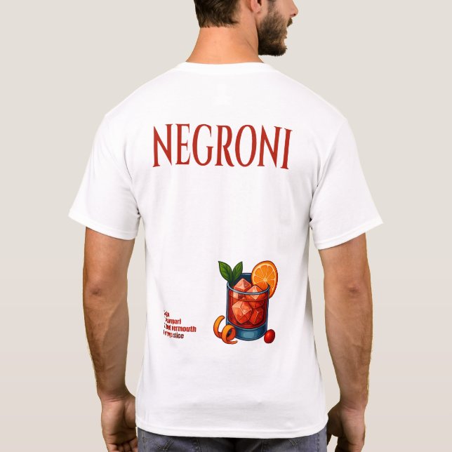 Camiseta Negroni T-Shirt – Bold Italian Aperitif (Verso)