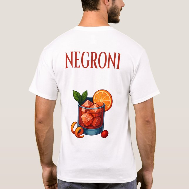 Camiseta Negroni T-Shirt – Bold Italian Aperitif (Verso)