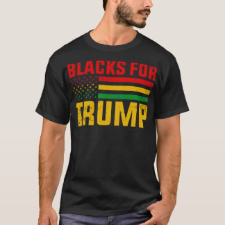 Camiseta Negros Para Trump