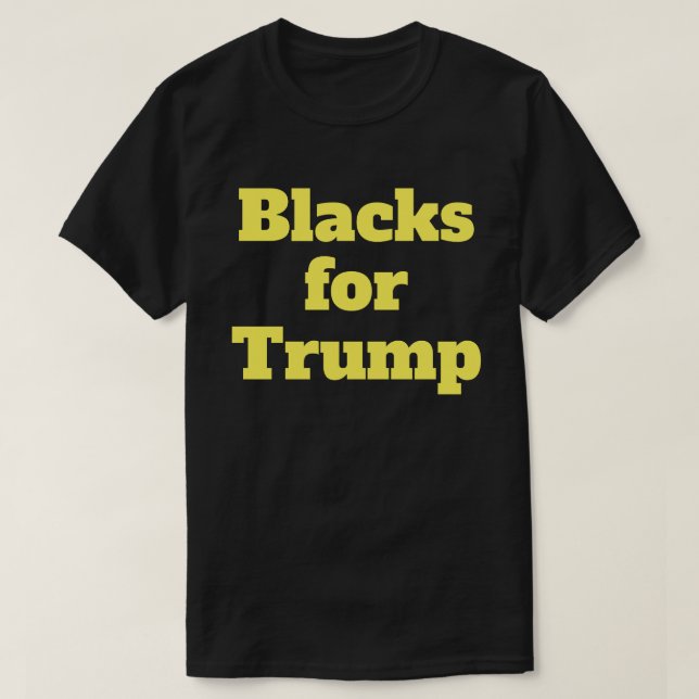 Camiseta Negros para Trump T-Shirt (Frente do Design)