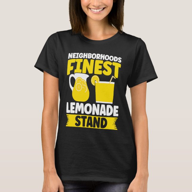 Camiseta Neighborhoods Finest Lemonade Stand Lemon Juice Bu (Frente)