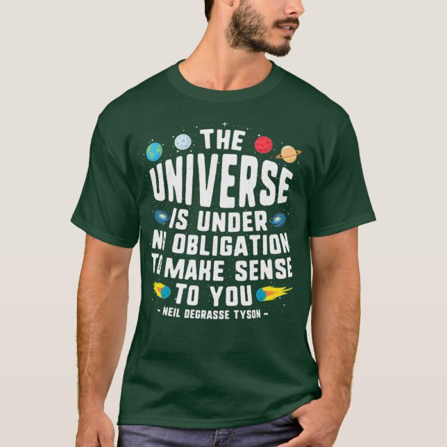 Camiseta Neil deGrasse Tyson, O Universo (Frente)