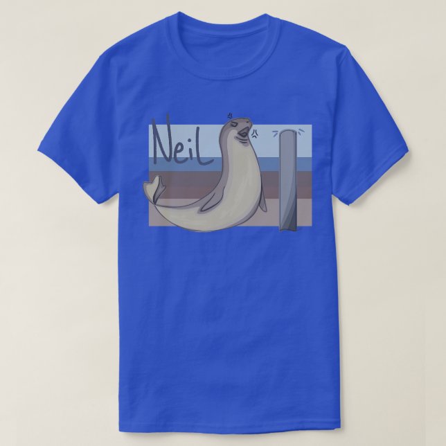 Camiseta Neil the Seal vs A Pole (Frente do Design)