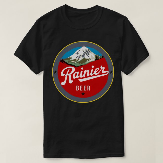 Camiseta Nek ra mabok ki pie rasane ngono Rainier Beer clas (Frente do Design)