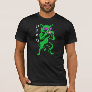 Camiseta Neko Blues Cat