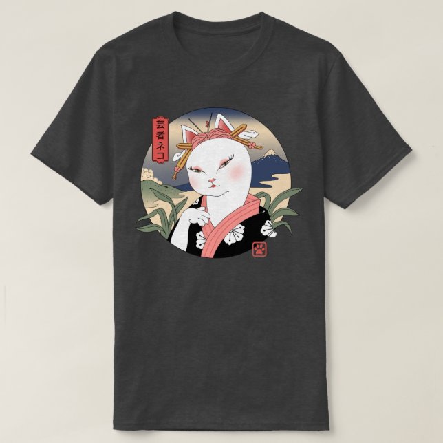 Camiseta Neko Geisha 1 (Frente do Design)