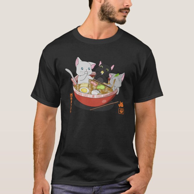 Camiseta Neko Ramen cat (Frente)