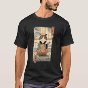 Camiseta Neko Ramen Ukiyo-E