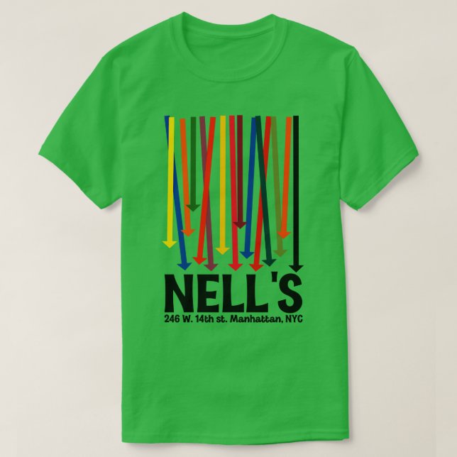 Camiseta Nells Defunct Nightclub 70s NYC American Fan Art (Frente do Design)