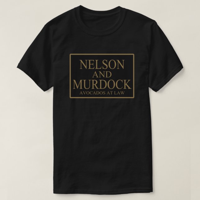 Camiseta NELSON E MURDOCK AVOCADOS NA LEI T-Shi essencial (Frente do Design)