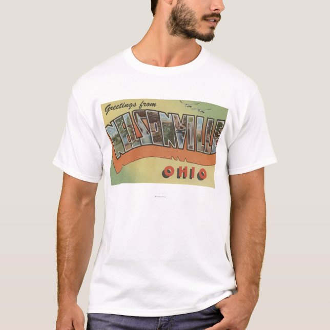 Camiseta Nelsonville, Ohio - grandes cenas da letra (Frente)