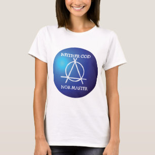 Camiseta Nem Deus nem o símbolo da Anarquia Mestre