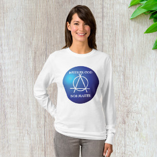 Camiseta Nem Deus nem o símbolo da Anarquia Mestre