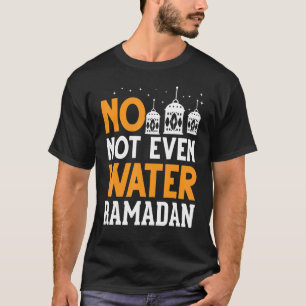 Camiseta Nem mesmo a água, muçulmano, a banquetear o Islã á