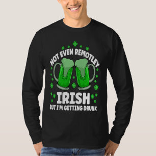 Camiseta Nem remotamente bêbado cerveja irlandesa bebendo S